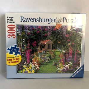 New- RAVENSBURGER PUZZLE - Large Piece Format 300 Piece GARDEN
